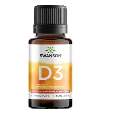 Vitamín D3 29,6ml 400IU - Swanson - EXP: 5/2022