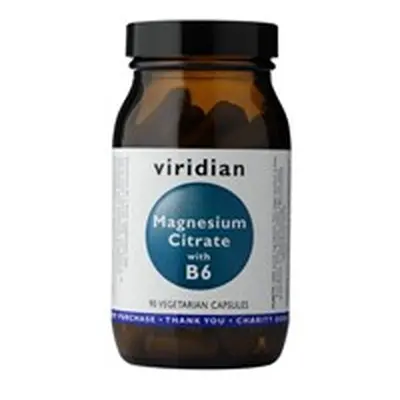 EXP 15.06.2024 Magnesium Citrate with Vitamin B6 90 kapslí - Viridian