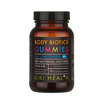 BODY BIOTICS™ GUMMIES, DĚTSKÁ VEGANSKÁ PROBIOTIKA - KIKI Health Množství: 30 žvýkacích tablet