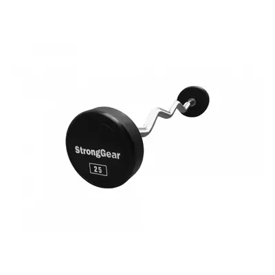 Stronggear Polyurethanová zalomená bicepsová činka EZ Hmotnost: 17,5 kg