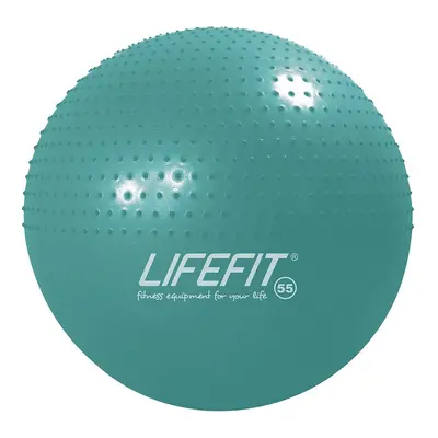 Lifefit Gymnastický masážní míč LIFEFIT® MASSAGE BALL 55 cm, tyrkysový