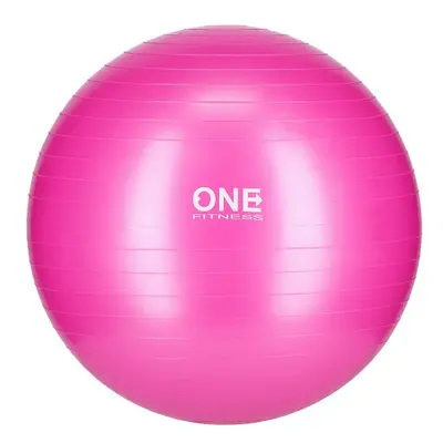 Gymnastický míč ONE Fitness Gym Ball 10 růžový, 55 cm