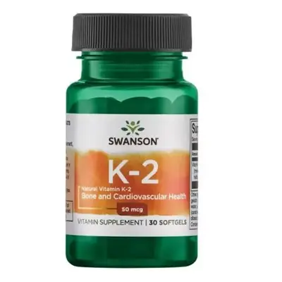 EXP 6/2023 - Vitamín K2 30 tobolek 50mcg - Swanson