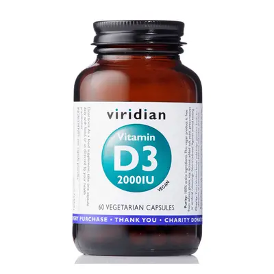 EXP 19/6/2023 - Vitamin D3 2000iu - Viridian Množství: 60 kapslí