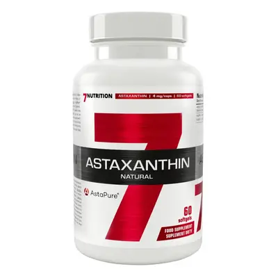 7NUTRITION Astaxanthin Natural 60 softgels Varianta: sladkovodní řasa Astaxanthin