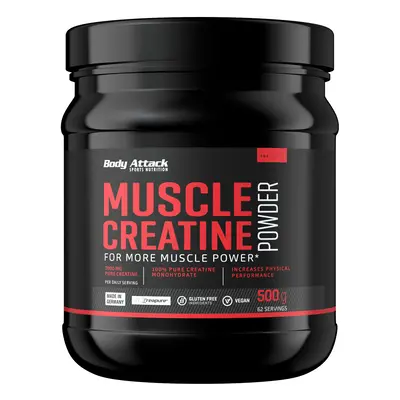 Body Attack Muscle Creatine Powder 500g g Varianta: kreatin monohydrát v práškové formě v kvalit