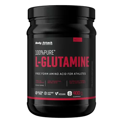 Body Attack 100% Pure L-Glutamine 400 g Varianta: l-glutamin v sypké formě