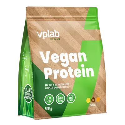 VPLAB nutrition VPLAB Vegan Protein 500 g, protein s hrachovou, rýžovou a ovesnou bílkovinou Var