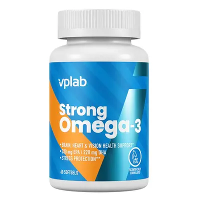 VPLAB nutrition VPLab Strong Omega 3, 60 Softgels Varianta: omega 3 mastné kyseliny s vitamínem 