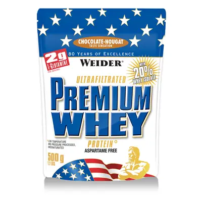 Weider Premium Whey 500 g, syrovátkový koncentrát + isolát Varianta: Jahoda