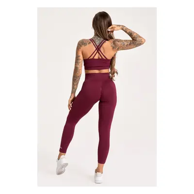 Gym Glamour Legíny Push Up 2.0 Merlot Barva: Vínová