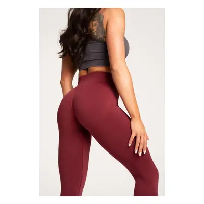 Gym Glamour Legíny Basic Scrunch Bordo Barva: Vínová