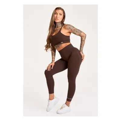 Gym Glamour Legíny Push Up 2.0 Chocolate Barva: Hnědá