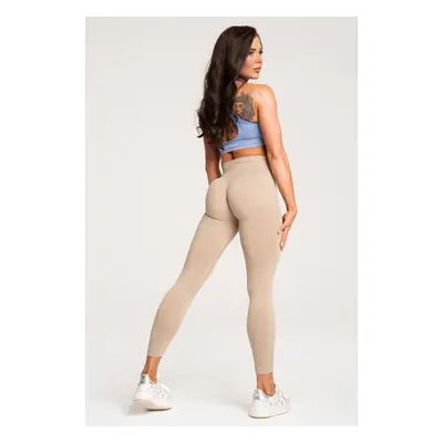 Gym Glamour Legíny Basic Scrunch Beige Barva: Béžová