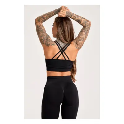 Gym Glamour Podprsenka Push Up 2.0 Black Barva: Černá