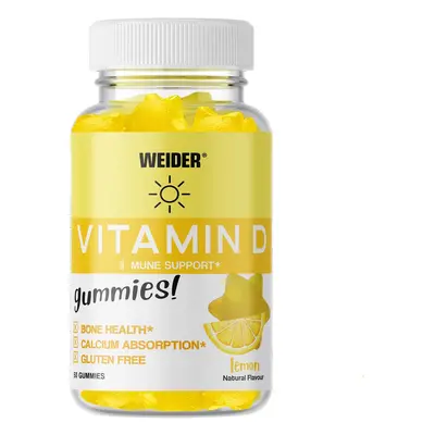 Weider Vitamin D 50 gummies, želatinové bonbóny obsahující vitamín D Varianta: Citron