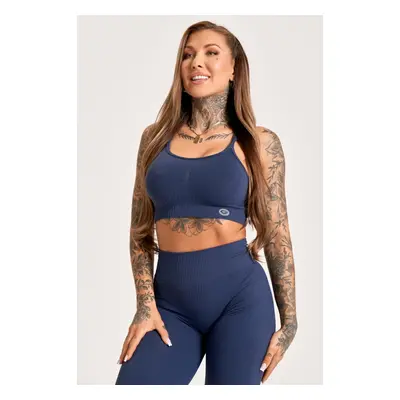 Gym Glamour Podprsenka Push Up 2.0 Denim Barva: Modrá