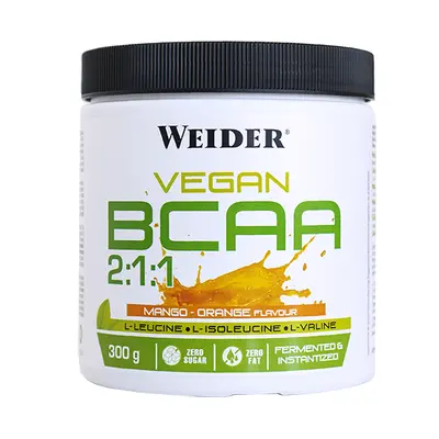 Weider Vegan BCAA, 300 g, fermentovaná forma BCAA Varianta: Mango-Orange