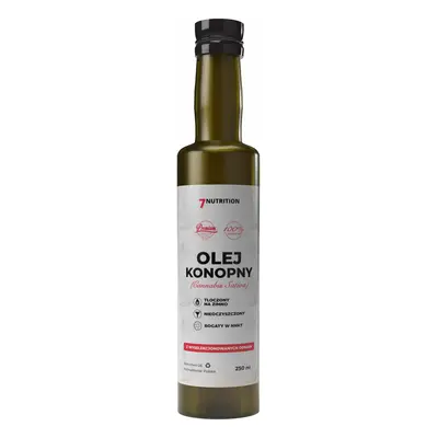 7Nutrition konopný olej lisovaný za studena, 100% Natural Varianta: 250 ml