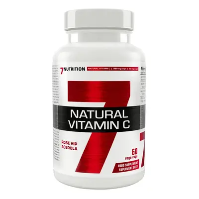 7NUTRITION Natural Vitamin C 60 Vege Caps Varianta: přírodní vitamín C z extraktu šípku a plodu 