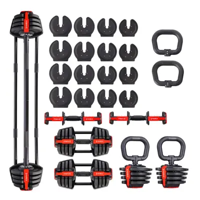 Jednoruční / obouruční variabilní činka HMS SGR18 PRO SET 3v1 40 kg