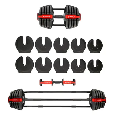 Jednoruční / obouruční variabilní činka HMS SGR40 PRO SET 2v1 40 kg