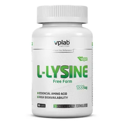 VPLAB nutrition VPLab L-Lysine 1000 mg 90 caplets, aminokyselina L-Lysin ve volné formě, 90 vega