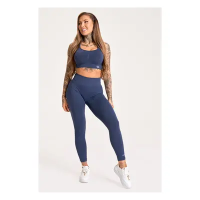 Gym Glamour Legíny Push Up 2.0 Denim Barva: Modrá