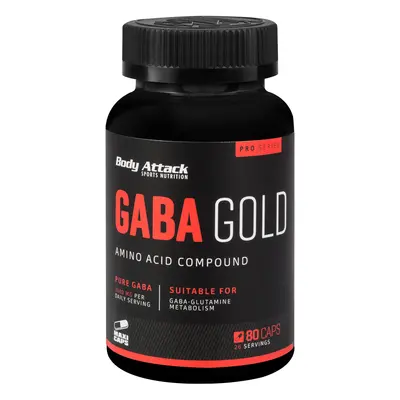 Body Attack Gaba Gold 3000 mg, 80 kapslí Varianta: kyselina gama-aminomáselná