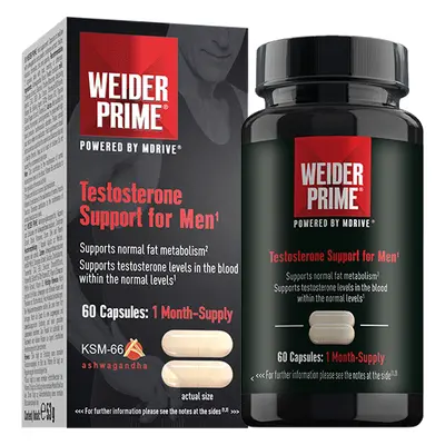 Weider PRIME TESTOSTERONE SUPPORT FOR MEN, 60 CAPS Varianta: podpora metabolismu tuků a tvorby t