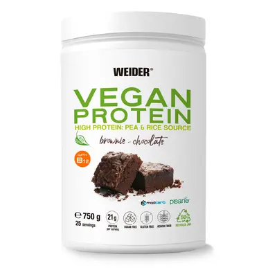 Weider Vegan Protein 750 g, veganský protein z izolátu hrachové bílkoviny a koncentrátu rýžové b