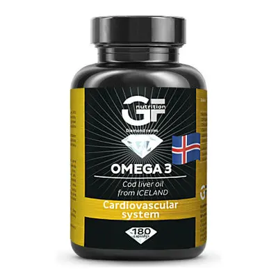 GF Nutrition Omega 3 180 kapslí Varianta: prémiový rybí olej z čerstvých jater tresky obecné poc