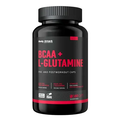 Body Attack BCAA + L-Glutamine 180 kapslí