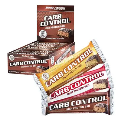 Body Attack Carb Control-Protein Bar, 100g, Boddy Attack Varianta: White Cookie