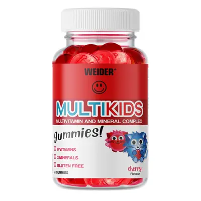 Weider Multi Kids 50 Gummies, želatinové bonbóny s vitamíny pro děti Varianta: Višeň