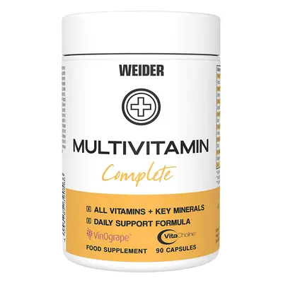 Weider Multivitamin Complete 90 kapslí, vitamíny, minerály Varianta: cholin a rostlinné extrakty