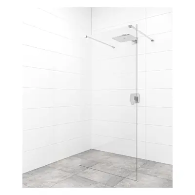 Sprchová zástěna Walk-in 120 cm SAT v barvě profilu chrom SATBWI120MRZAV