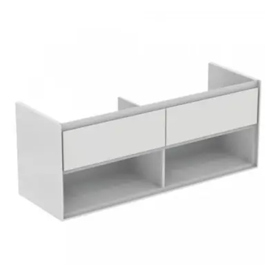 Koupelnová skříňka pod umyvadlo Ideal Standard Connect Air 130x44x51,7 cm šedý dub/bílá mat E083