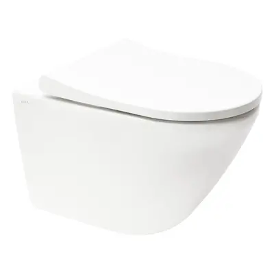 WC závěsné VitrA Integra Rim-Ex včetně sedátka se soft close, zadní odpad 7041-003-6285