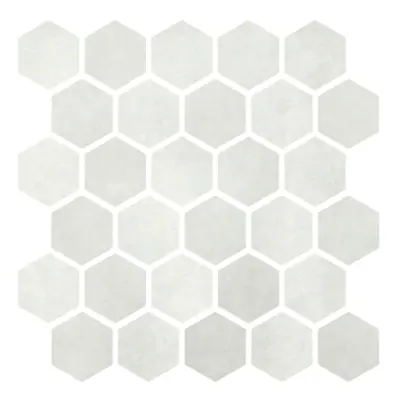 Mozaika Cir Materia Prima cloud white hexagon 27x27 cm lesk 1069910