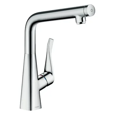 Dřezová baterie Hansgrohe Metris Select M71 s otočným raménkem chrom 14883000