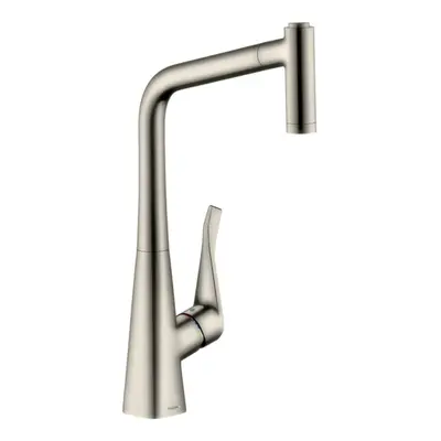 Dřezová baterie Hansgrohe Metris M71 s vytahovací sprškou vzhled nerezu 14820800