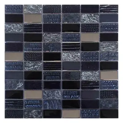 Mozaika Mosavit City negro 30x30 cm mat / lesk MOSCITYNE