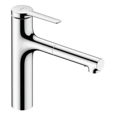 Dřezová baterie Hansgrohe Zesis s vytahovací sprškou, 2 proudy chrom 74804000