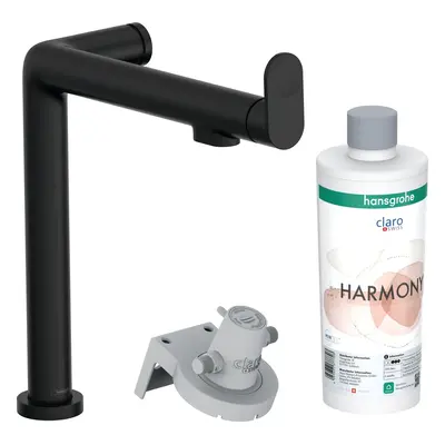 Dřezová baterie Hansgrohe Aqittura bez výpusti matná černá 76802670