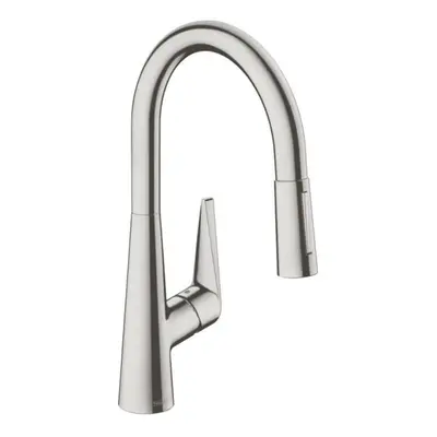 Dřezová baterie Hansgrohe Talis M51 s vytahovací sprškou, 2 proudy vzhled nerezu 72813800