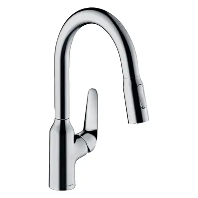 Dřezová baterie Hansgrohe Focus s vytahovací sprškou chrom 71862000