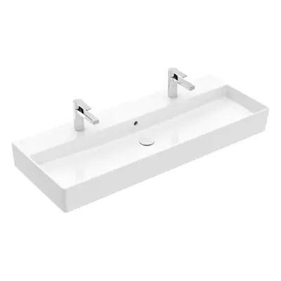 Dvojumyvadlo Villeroy & Boch Memento 120x42 cm dva otvory pro baterii 4A22CK01