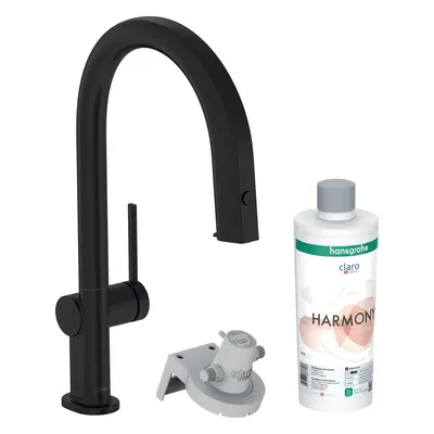 Dřezová baterie Hansgrohe Aqittura bez výpusti matná černá 76801670