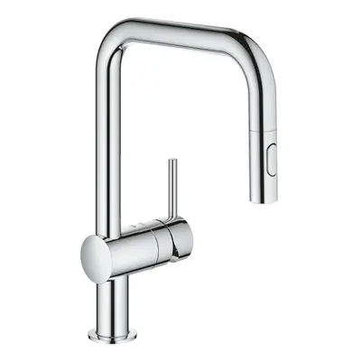 Dřezová baterie Grohe Minta s vytahovací sprškou chrom 32322002